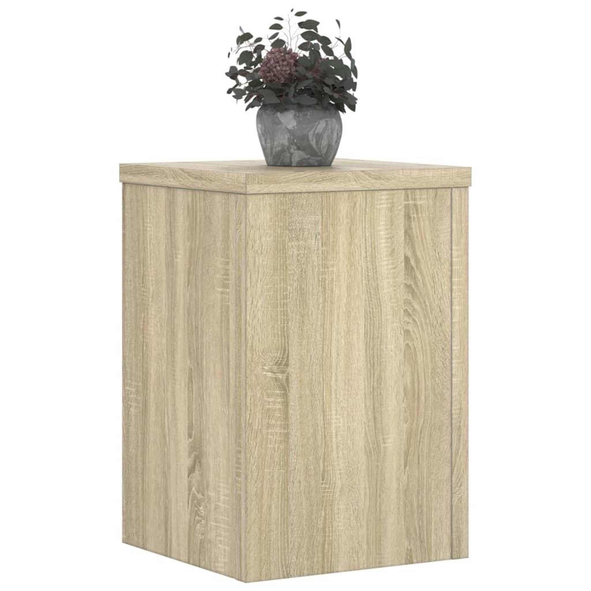 Voir la diapositive 3 : VIDAXL Supports pour plantes 2 pcs chene sonoma bois d'ingenierie