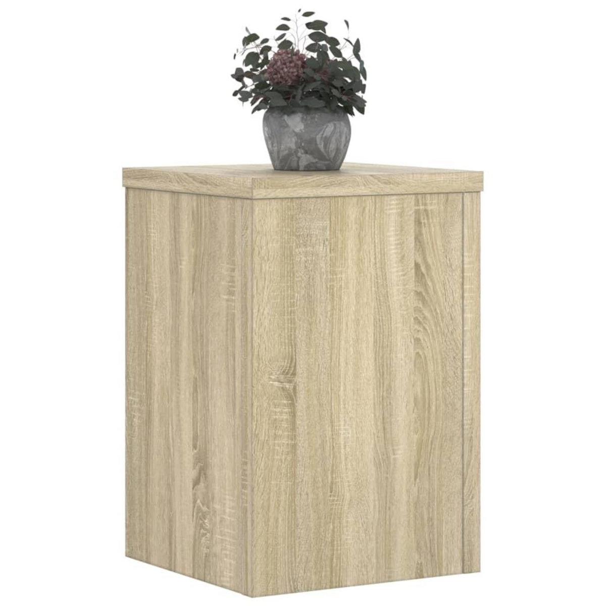 VIDAXL Supports pour plantes 2 pcs chene sonoma bois d'ingenierie