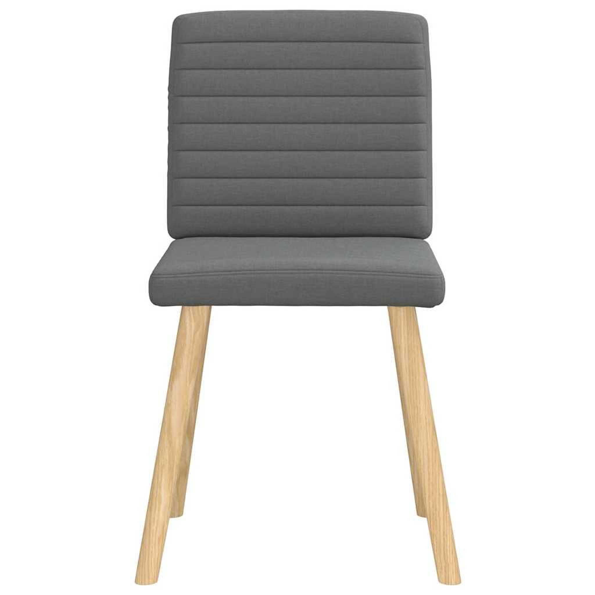 Voir la diapositive 4 : VIDAXL Chaises a manger lot de 4 gris fonce tissu