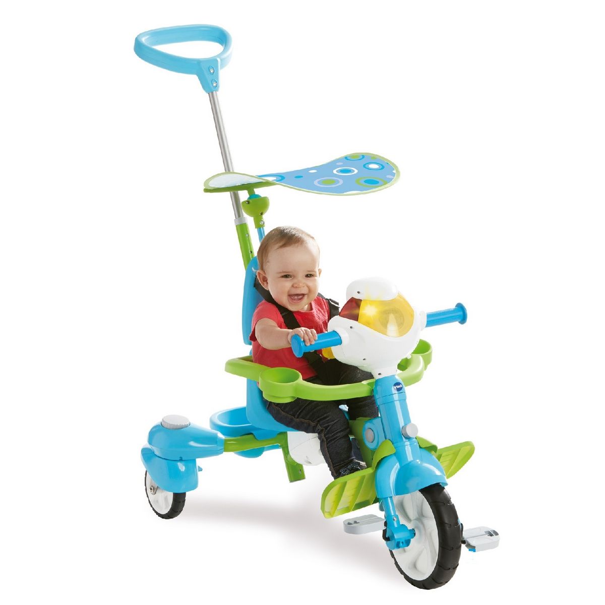 VTECH Tricycle interactif 6 en 1 bleu - Dès 9 mois 