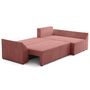 Voir la diapositive 2 : BEST MOBILIER Mike - canapé d'angle réversible - 4 places - convertible avec coffre - en velours côtelé
