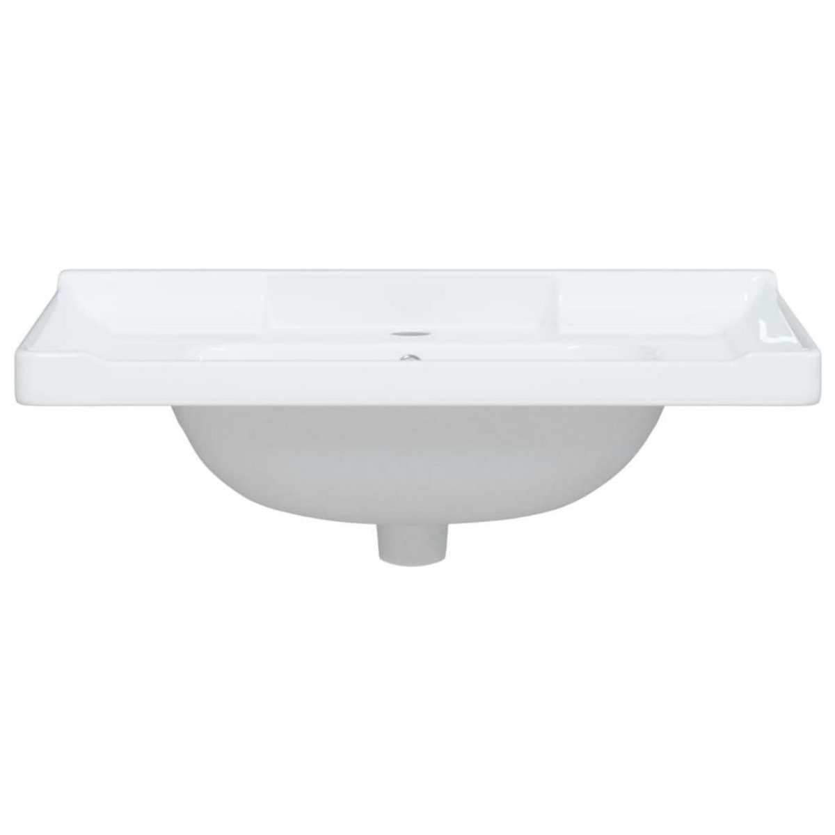 VIDAXL Evier de salle de bain blanc 71x48x23cm rectangulaire ceramique
