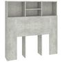 Voir la diapositive 2 : VIDAXL Armoire de tete de lit Gris beton 100x19x103,5 cm