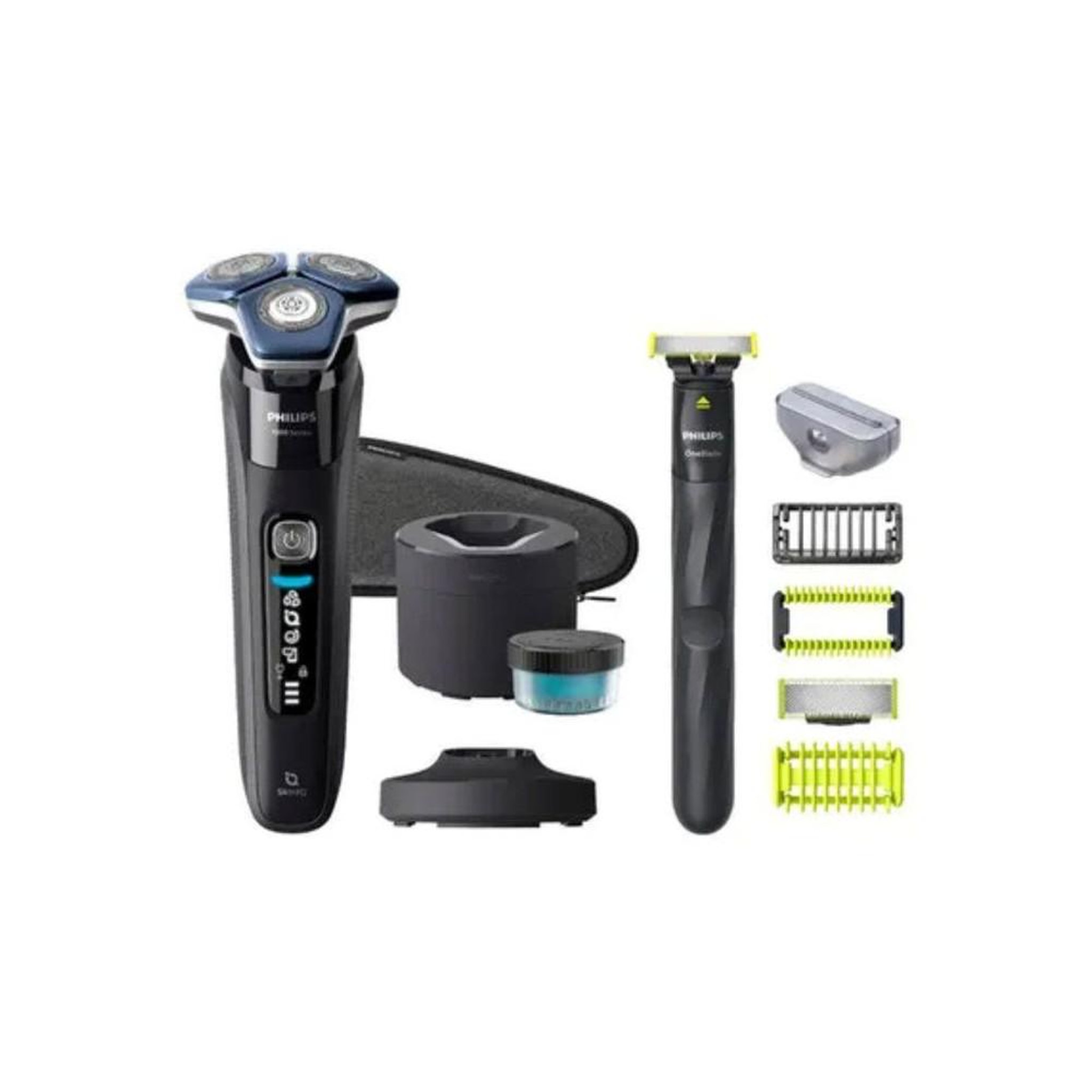 Philips Rasoir électrique rotatif 3 têtes peaux sensibles, étanche 100% philips series 7000 s7886/78