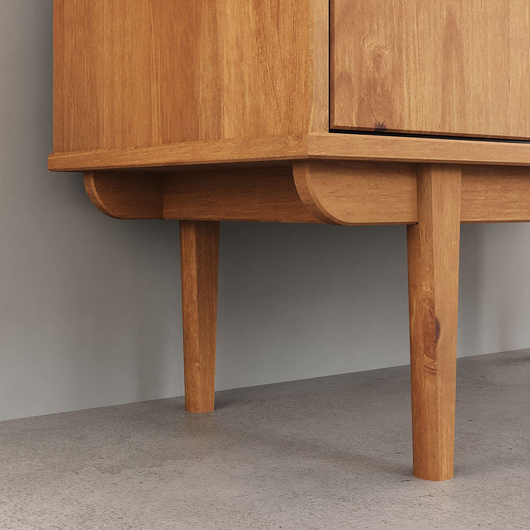 Voir la diapositive 5 : IDIMEX Buffet haut SIMONA H 133 cm en bois massif