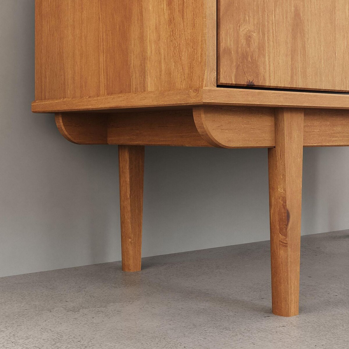 IDIMEX Buffet haut SIMONA H 133 cm en bois massif