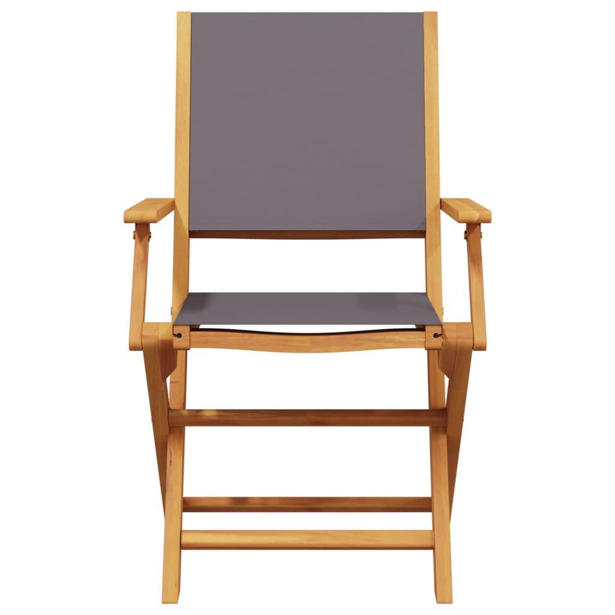Voir la diapositive 4 : VIDAXL Chaises de jardin pliantes lot de 6 tissu et bois massif