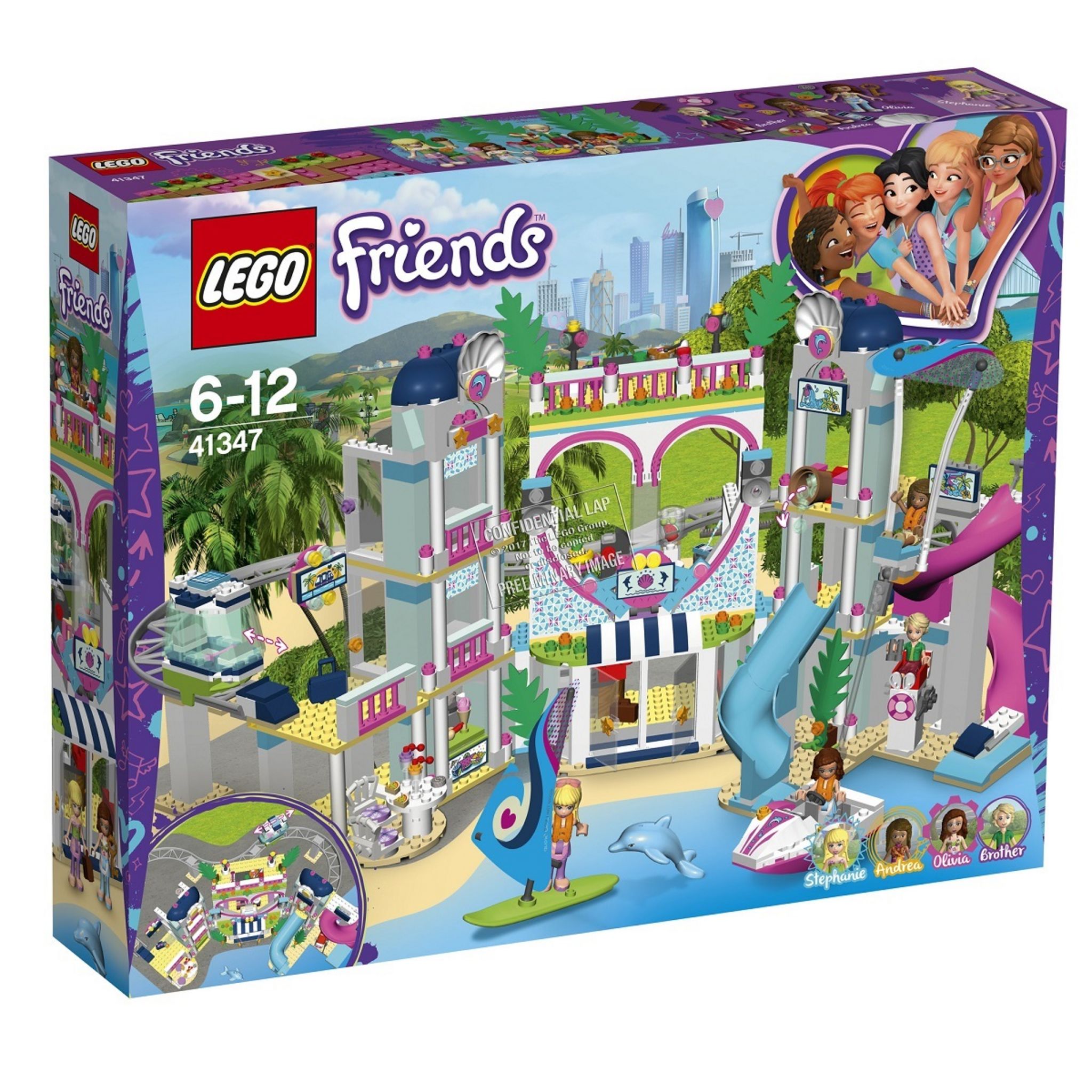 LEGO Friends 41347 - Le complexe touristique d'Heartlake City pas cher - Auchan.fr