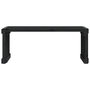Voir la diapositive 4 : VIDAXL Banc de jardin extensible noir 212,5x40,5x45 cm bois massif pin