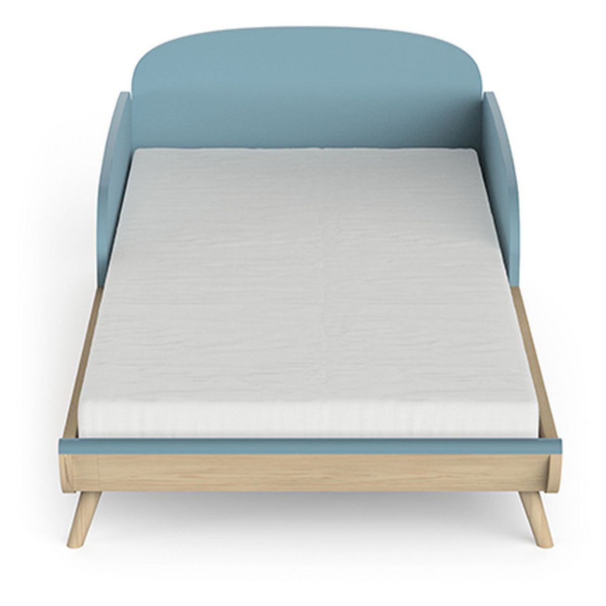 Lit bébé évolutif 70x140 cm bleu LINIA 