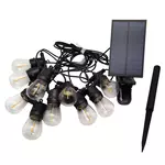 GARDENSTAR Guirlande lumineuse solaire - 10 ampoules LED - 6.5m