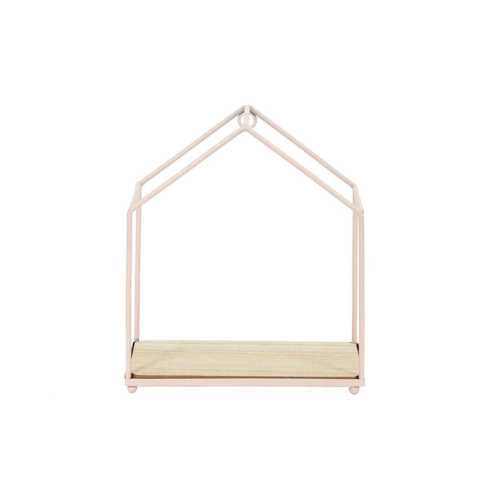 Voir la diapositive 5 : The Home Deco Factory Lot de 3 étagères murales  maison  28cm rose