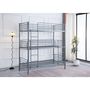 Voir la diapositive 2 : Habitat et Jardin Lit superposé en métal triple  HAVIN  - 90 x 190 cm - Gris