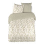 Voir la diapositive 3 : Parure housse de couette en coton motif feuillage WIM