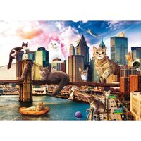 Jumbo - Puzzle 1000 pièces : Timbres : Chats - Animaux - Rue du Commerce