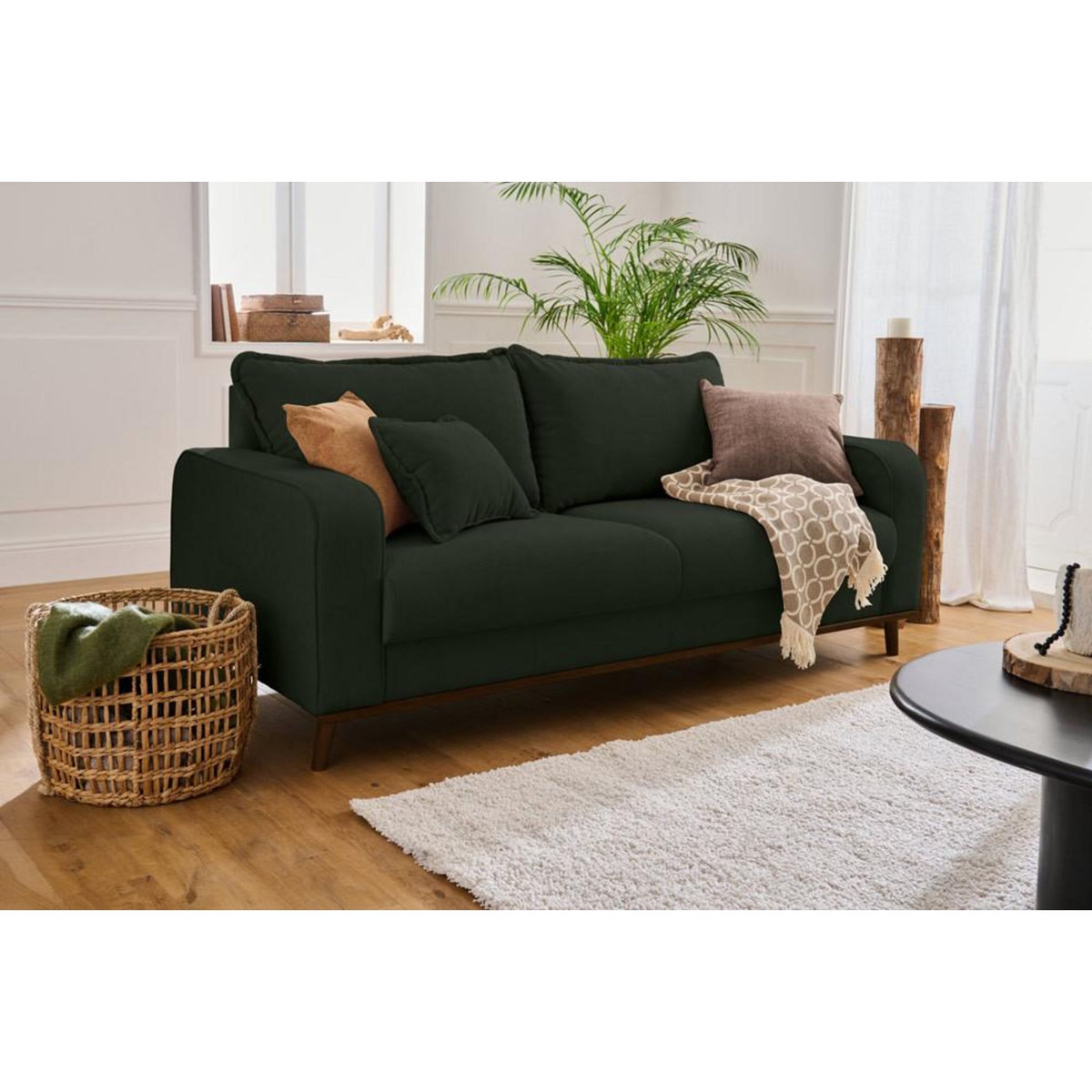 LISA DESIGN Albane - canapé 3 places - en velours côtelé