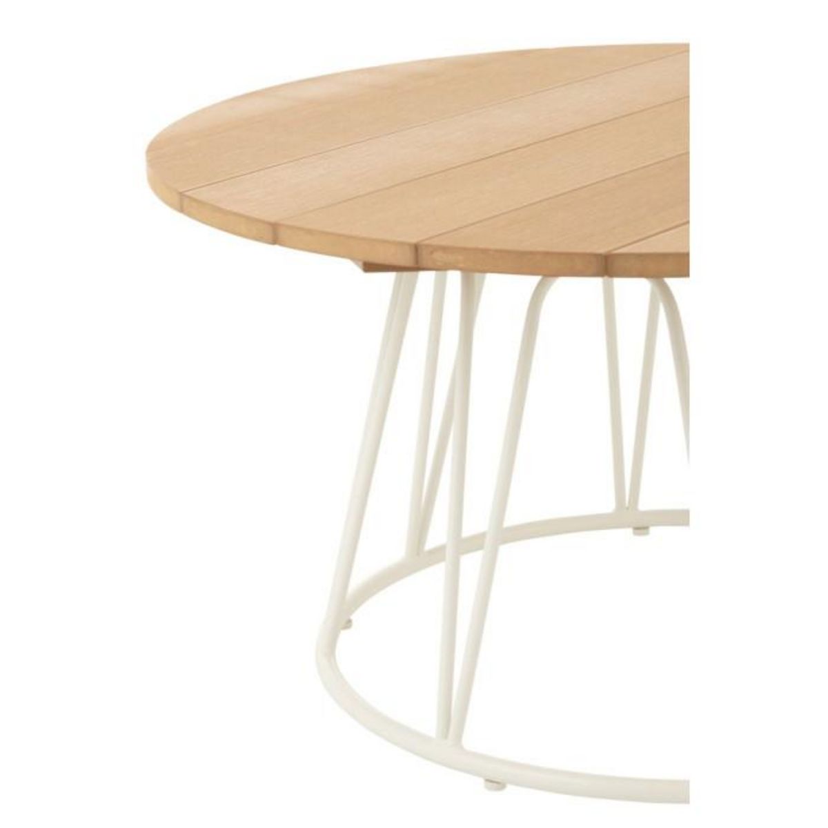 Paris Prix Table Basse en Métal  Poa  80cm Blanc