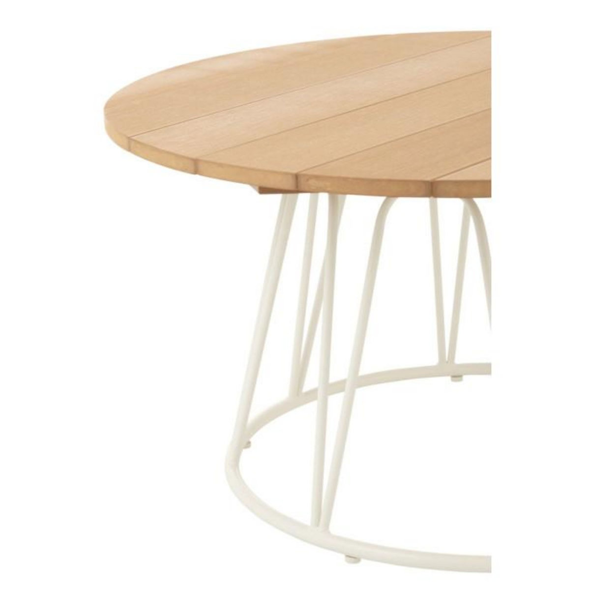 Paris Prix Table Basse en Métal  Poa  80cm Blanc