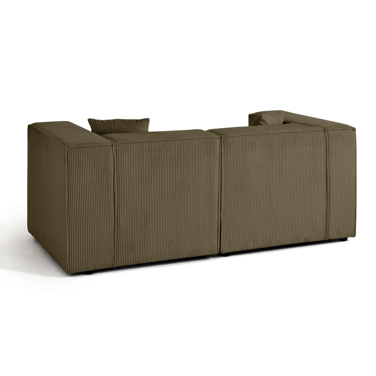 LISA DESIGN Arty - canapé modulable 2 places - en velours côtelé