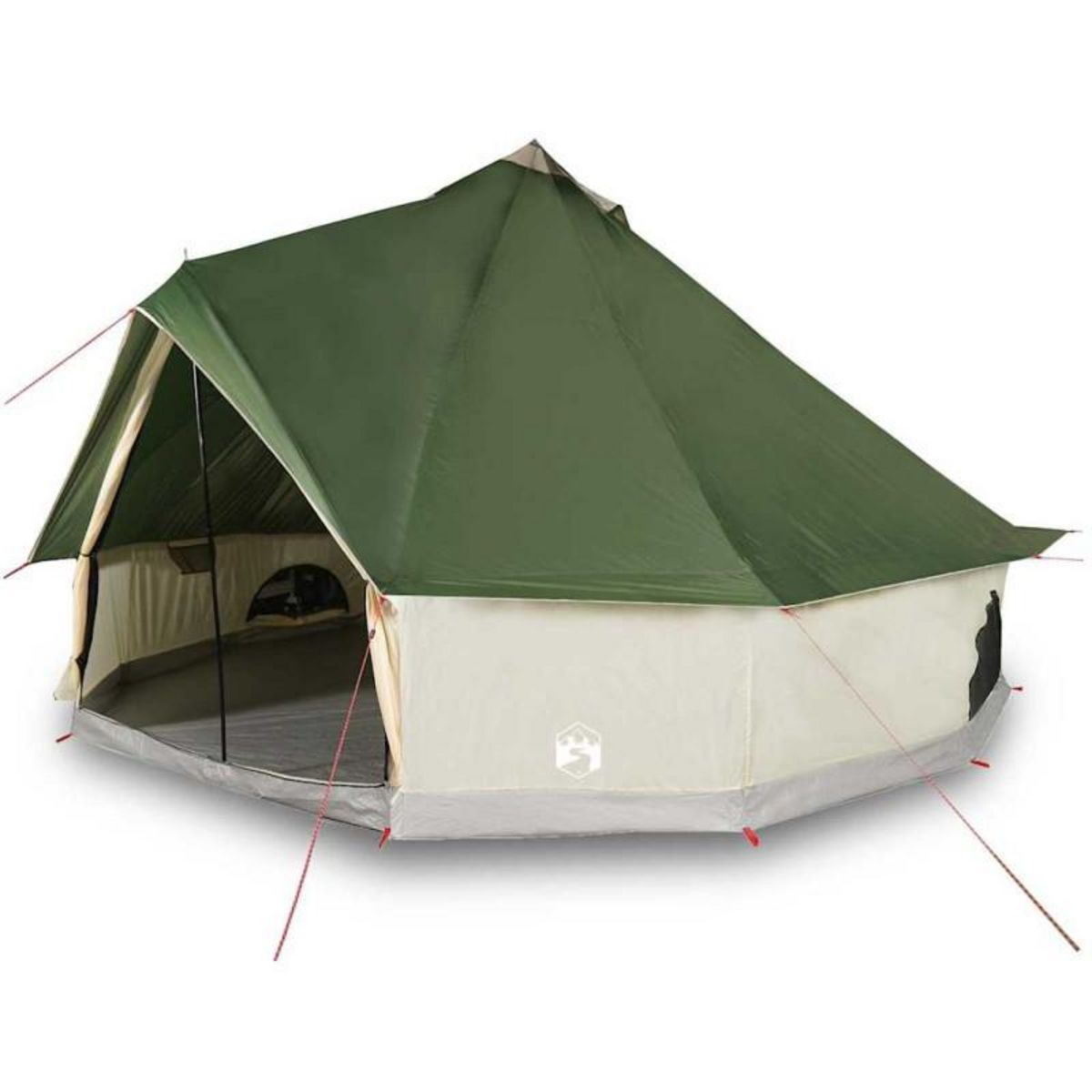 VIDAXL Tente familiale tipi 8 personnes vert imperméable