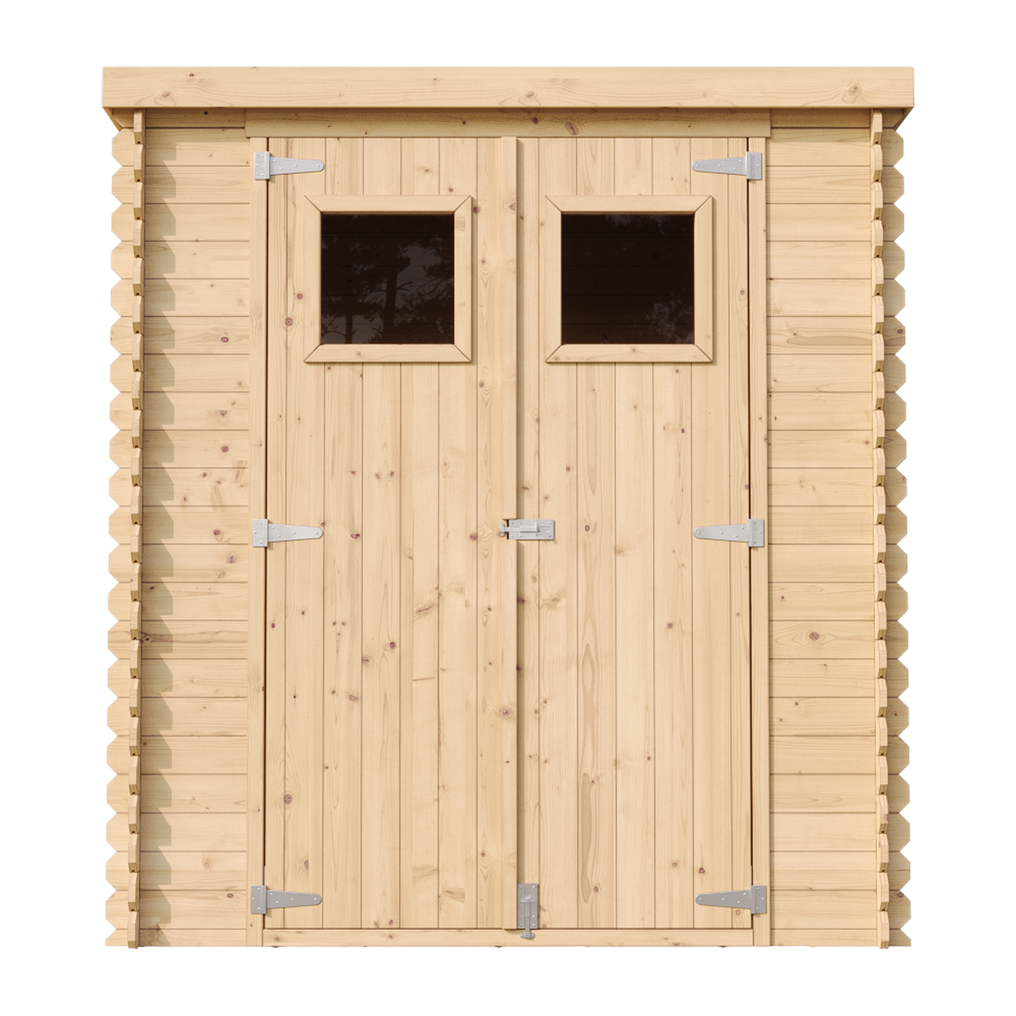Voir la diapositive 3 : TIMBELA Abri de Jardin en Bois 3,53 m², Cabanon Jardin Exterieur à Outils et Velo avec Fenêtres M309