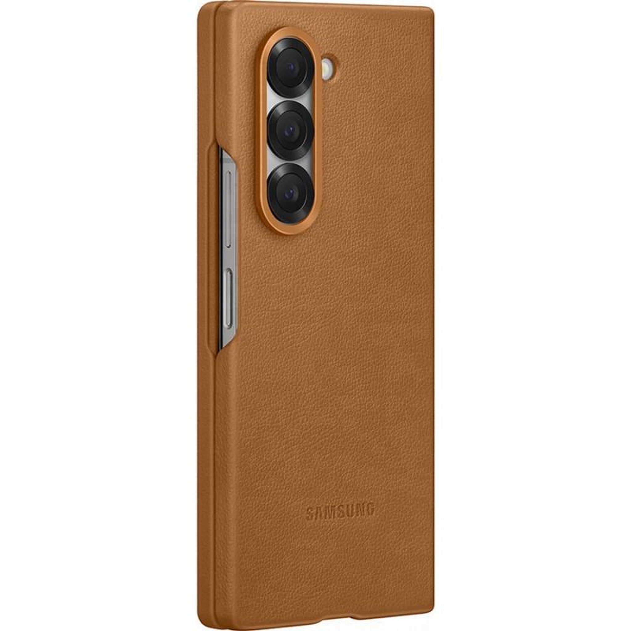 Voir la diapositive 4 : Samsung Coque et étui téléphone mobile Samsung Coque Premium Design Galaxy Z Fold 6 Brun