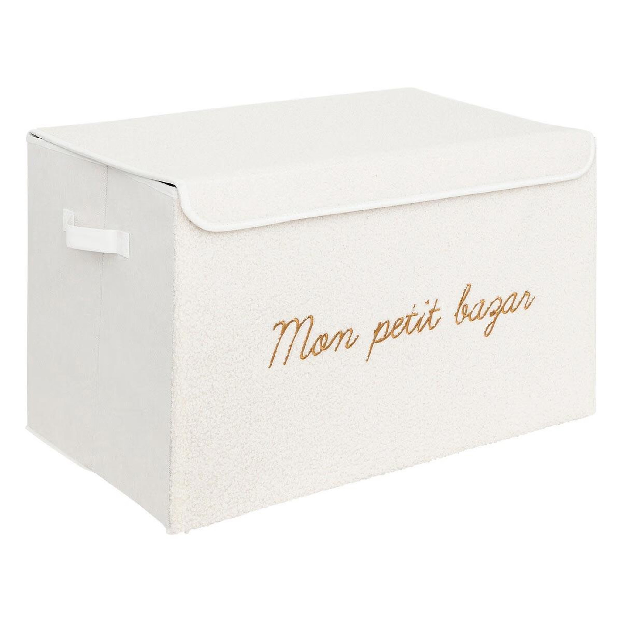 Atmosphera Kids Coffre de rangement enfant  bouclette  57cm blanc