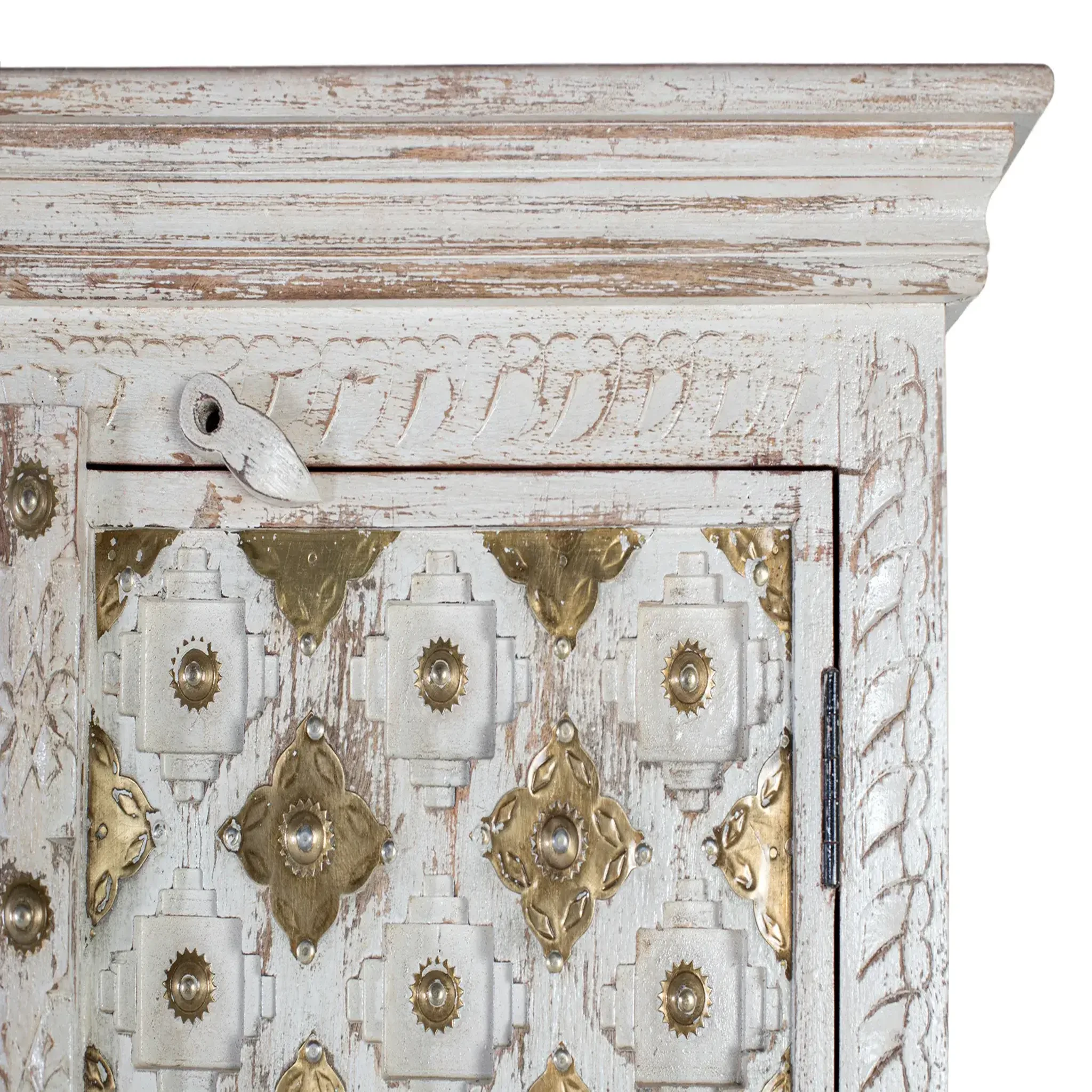 Voir la diapositive 4 : GINER Y COLOMER SL Armoire en bois de manguier 90cm style rustique vintage