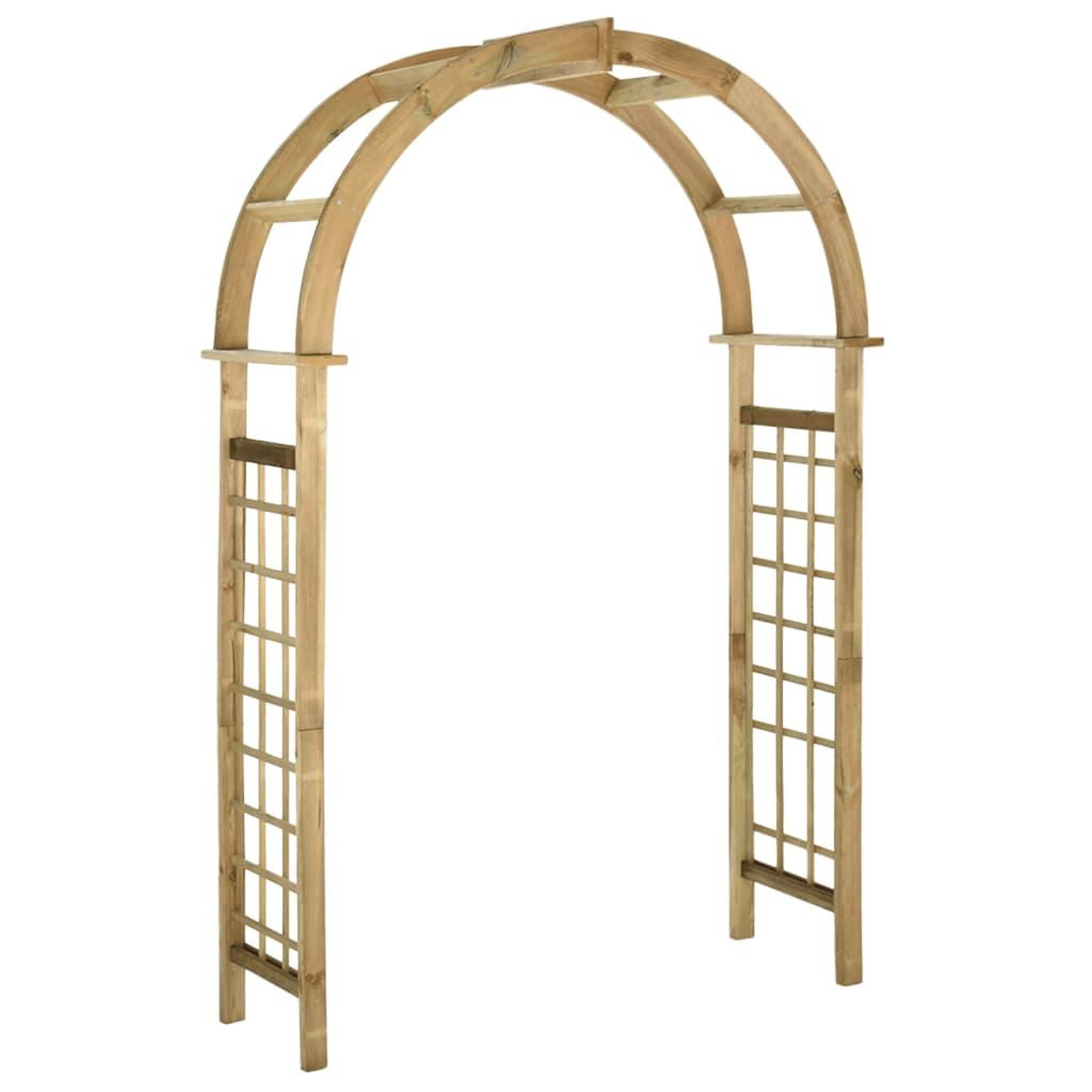 VIDAXL Arche avec treillis Bois de pin vert impregne