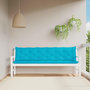 Voir la diapositive 1 : VIDAXL Coussins de banc de jardin lot de 2 turquoise 200x50x7 cm tissu
