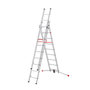 Voir la diapositive 5 : HAILO Echelle transformable pro 3 plans 3x9 échelons 5,8m/6,6m en aluminium Hailo ProfiLot