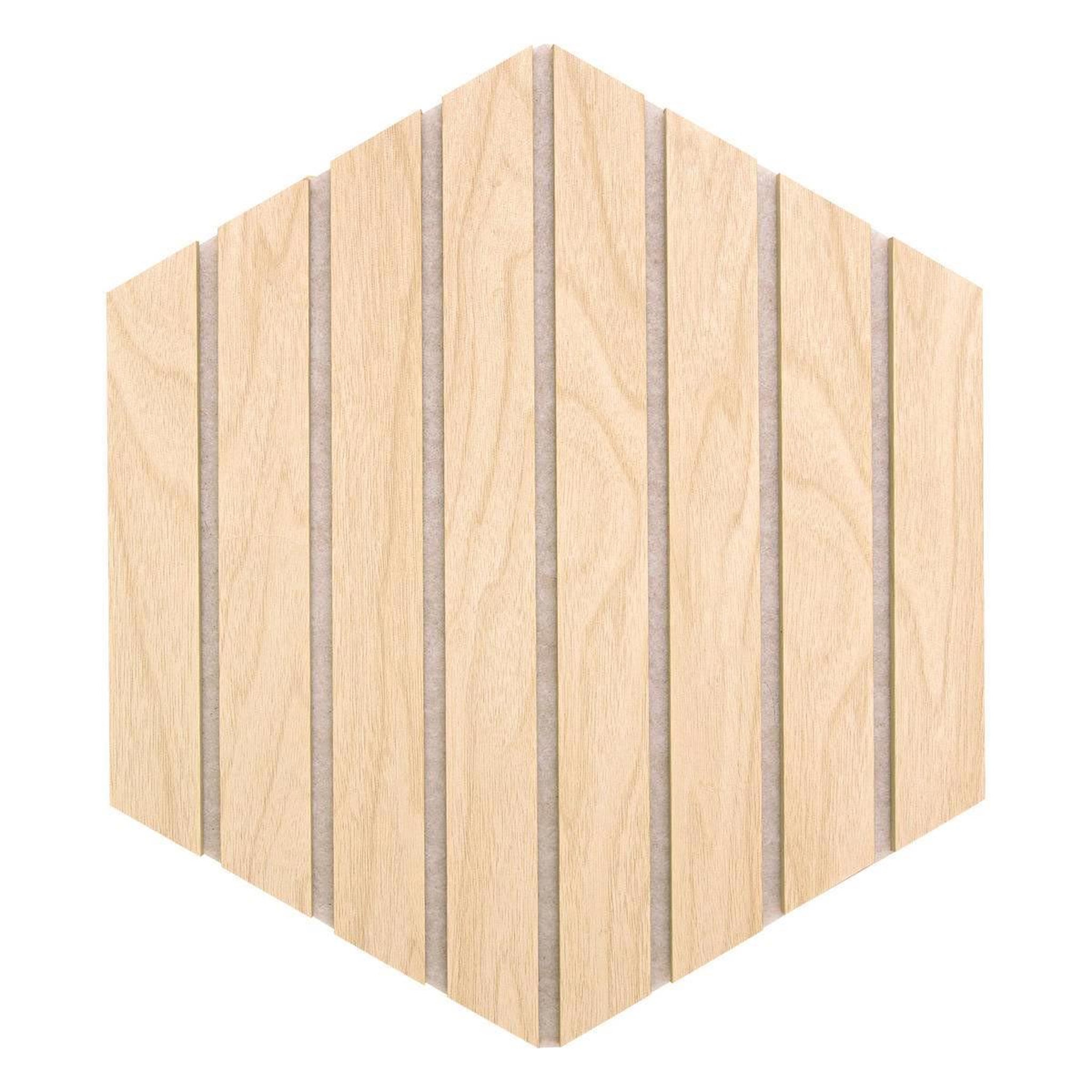 Voir la diapositive 2 : ATMOSPHERA Lot de 3 panneaux déco hexagonal  colva  30x26cm beige