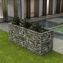 Voir la diapositive 1 : VIDAXL Lit sureleve a gabion Acier 270x90x100 cm