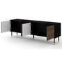 Voir la diapositive 2 : BEST MOBILIER Novara - meuble tv - 4 portes - 180 cm