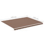 Voir la diapositive 6 : VIDAXL Tissu de remplacement pour auvent Marron 4,5x3,5 m