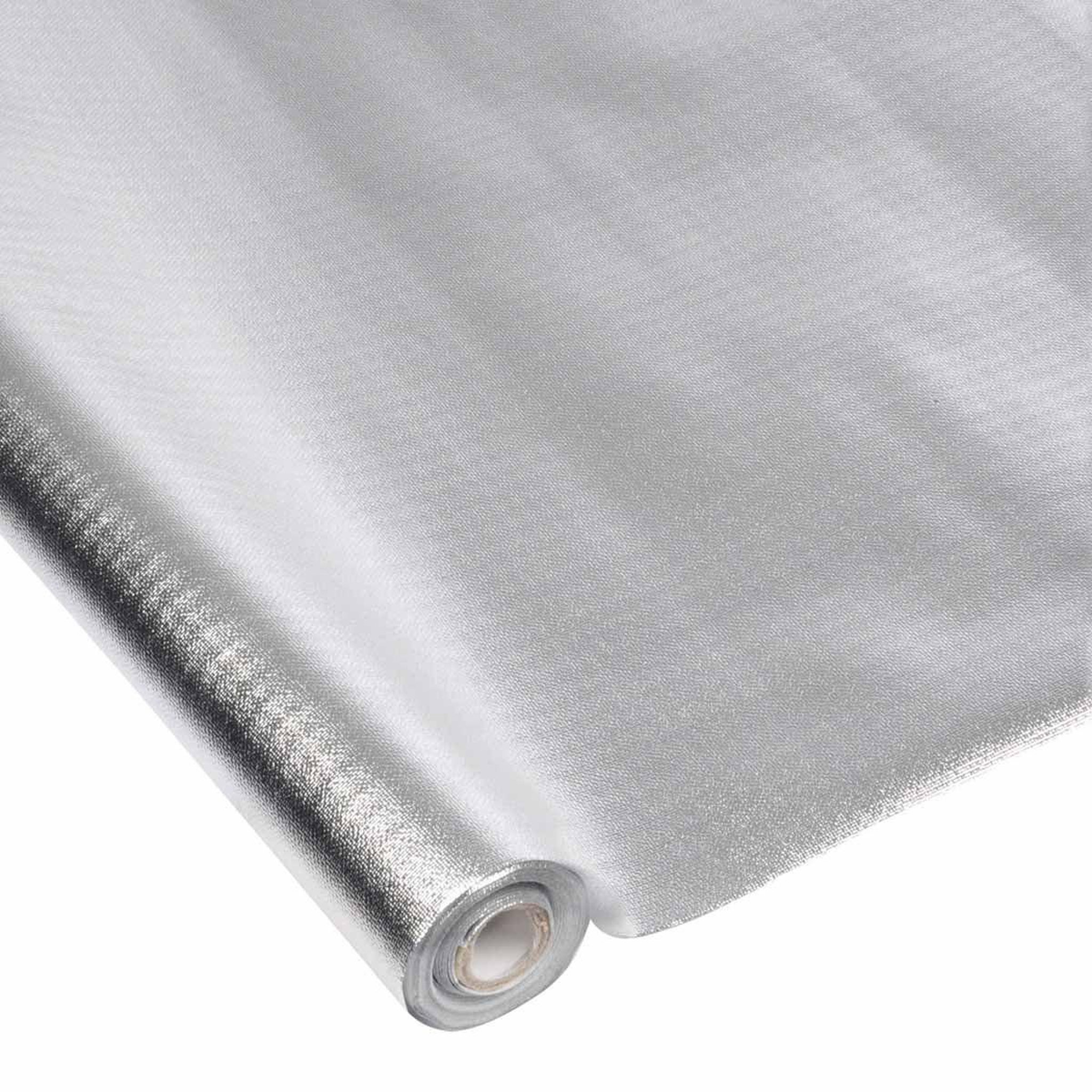 HOMEA Nappe plastique  imperméable  1,20x5m argent