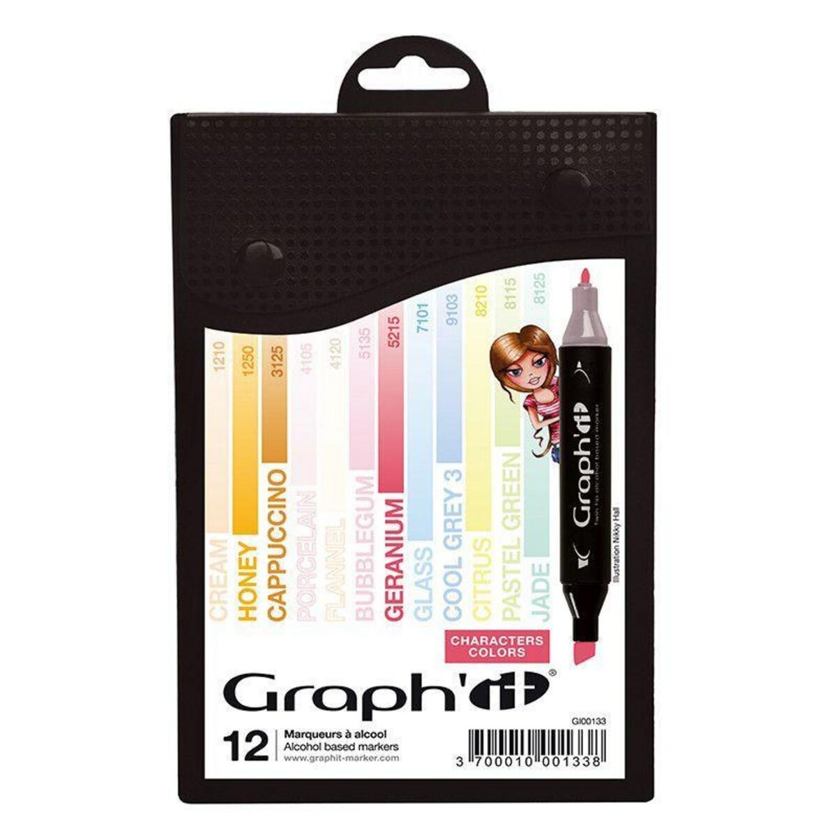 Graph it Set 12 marqueurs Graph'It - Characters colors