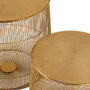 Voir la diapositive 3 : Paris Prix Lot de 2 Tables d'Appoint  Panier  49cm Or