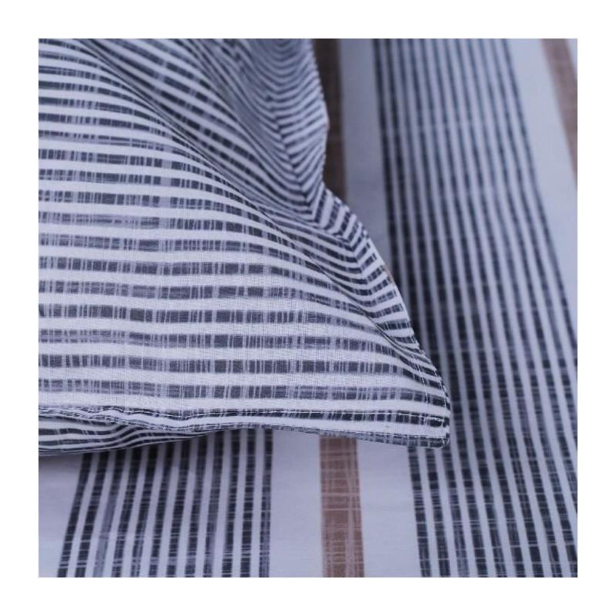 Today Parure de lit - TODAY Kargo - 220x240 cm - 2 personnes - coton imprimé rayé