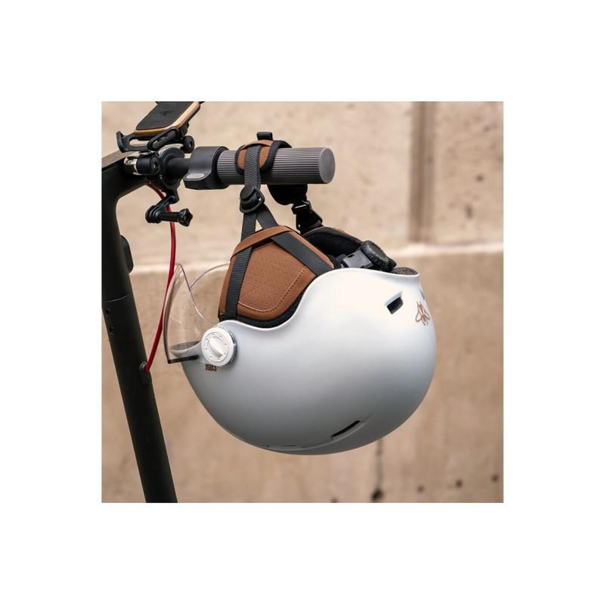 Voir la diapositive 6 : CASR Accessoire trottinette électrique Casr CASQUE DE PROTECTION STYLE CASR GRIS BLEU M