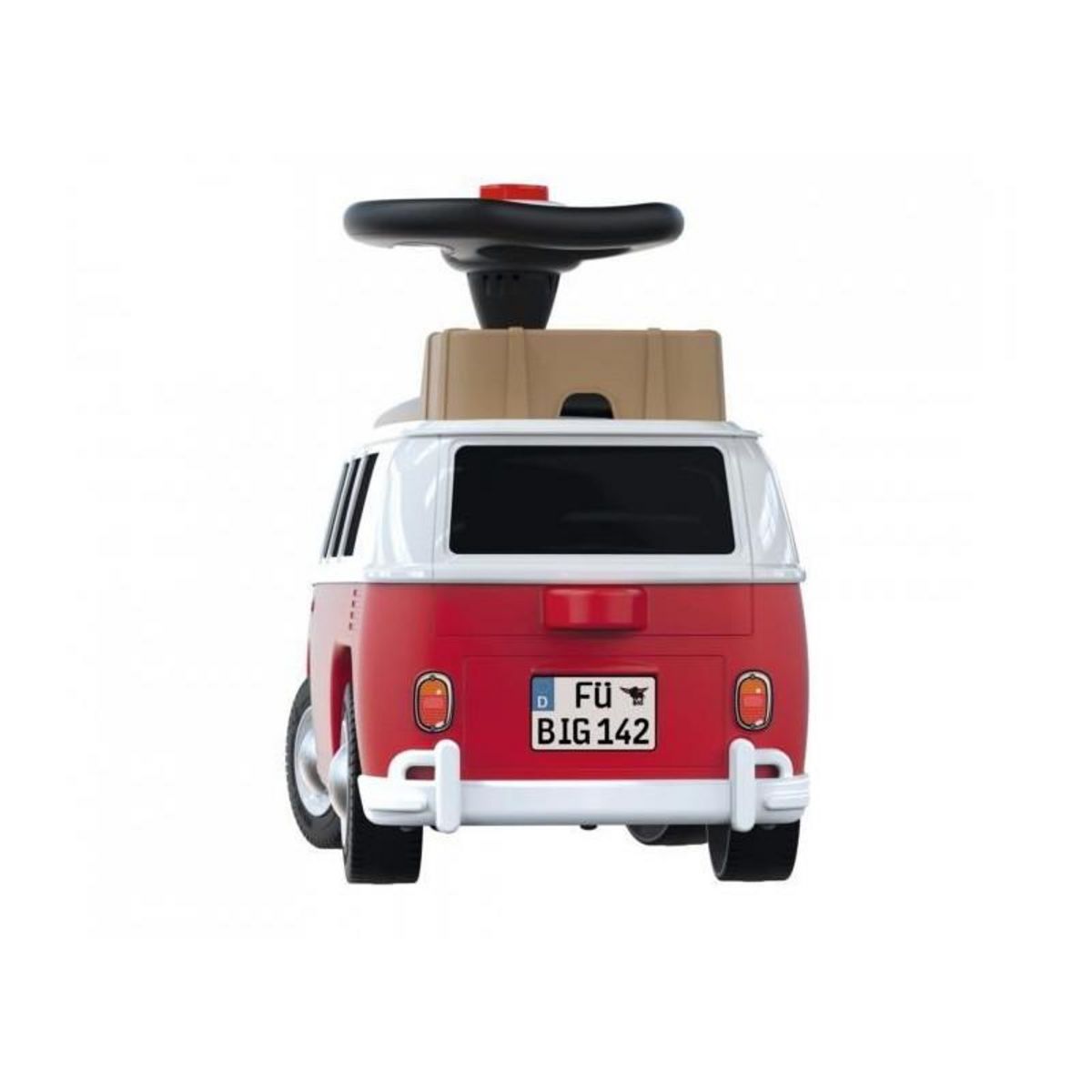 SMOBY Smoby - Porteur Volkswagen Van Rouge - Coffre de rangement + Volant directionnel - 26L x 30l x 60H - Dés 18 mois