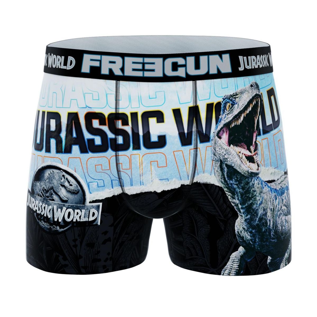 FREEGUN Lot de 4 boxers enfant Jurassic