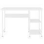 Voir la diapositive 3 : VIDAXL Bureau d'ordinateur Blanc 105x55x72 cm MDF et metal