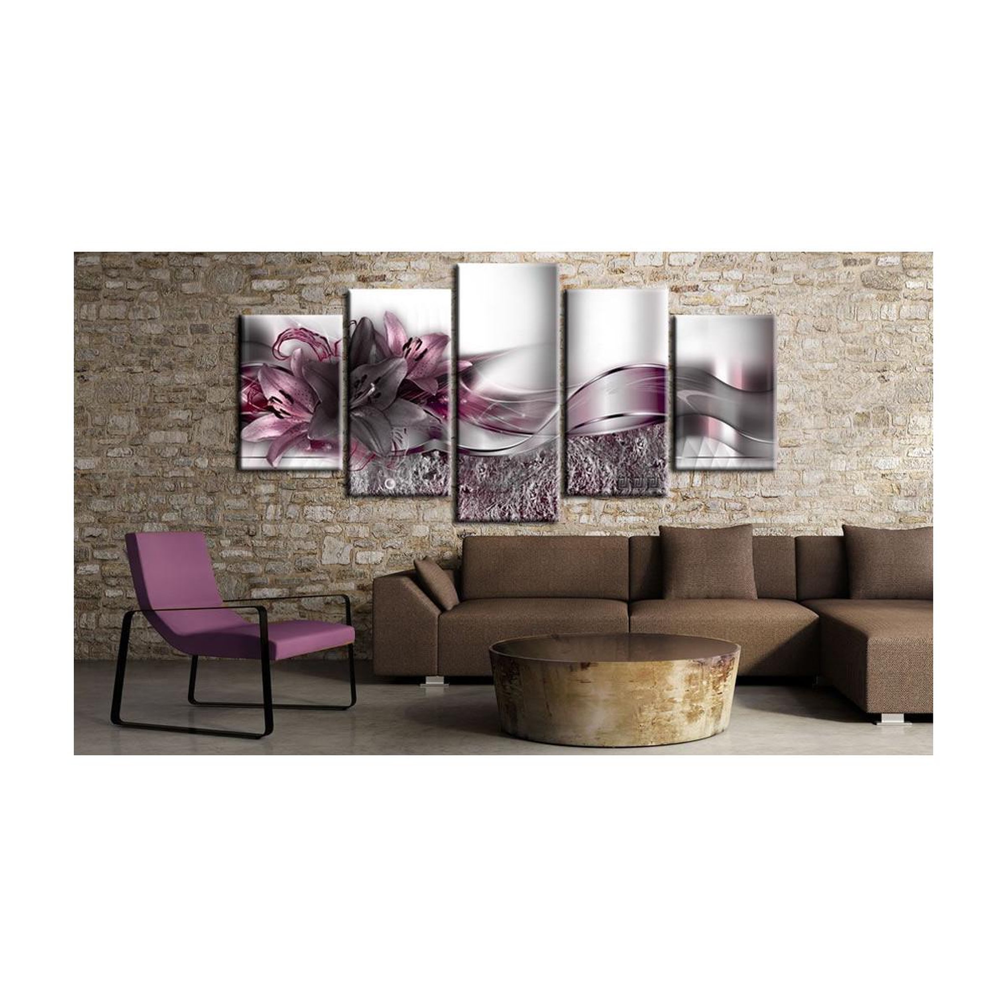 Voir la diapositive 2 : Paris Prix Tableau imprimé  ruban pourpre