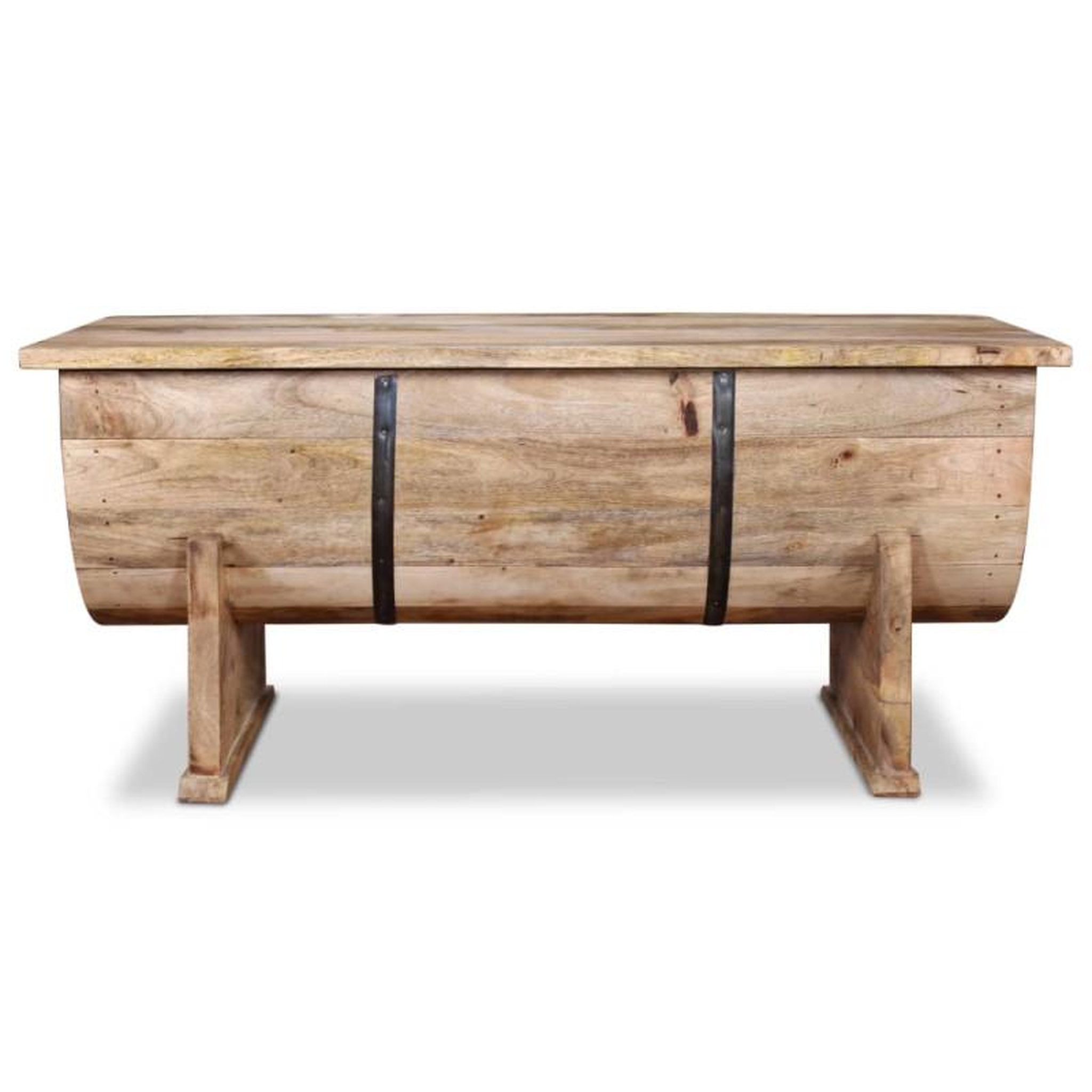 Voir la diapositive 6 : VIDAXL Table basse bois de manguier massif 88x50x40 cm