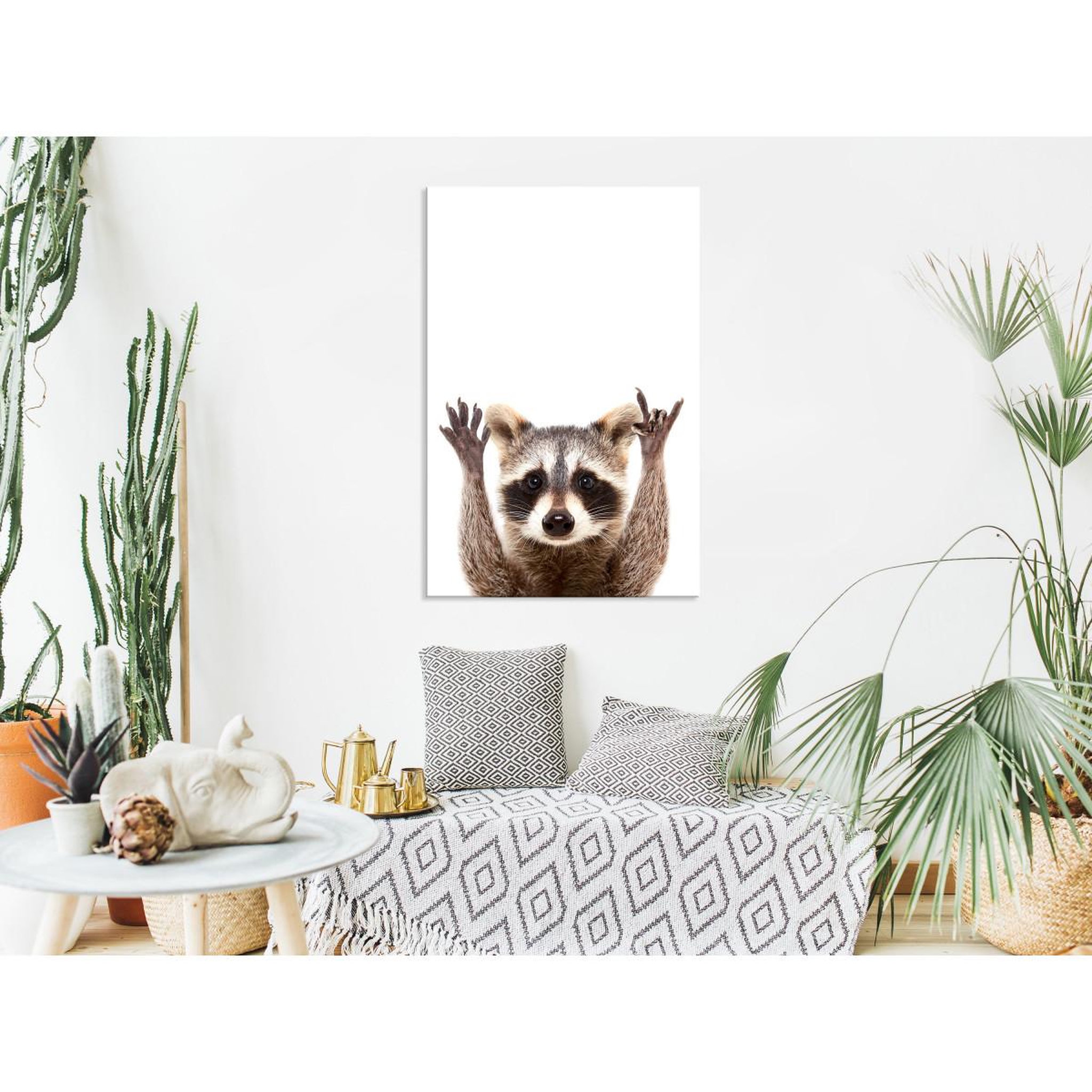 Voir la diapositive 2 : Paris Prix Tableau Imprimé  Raccoon