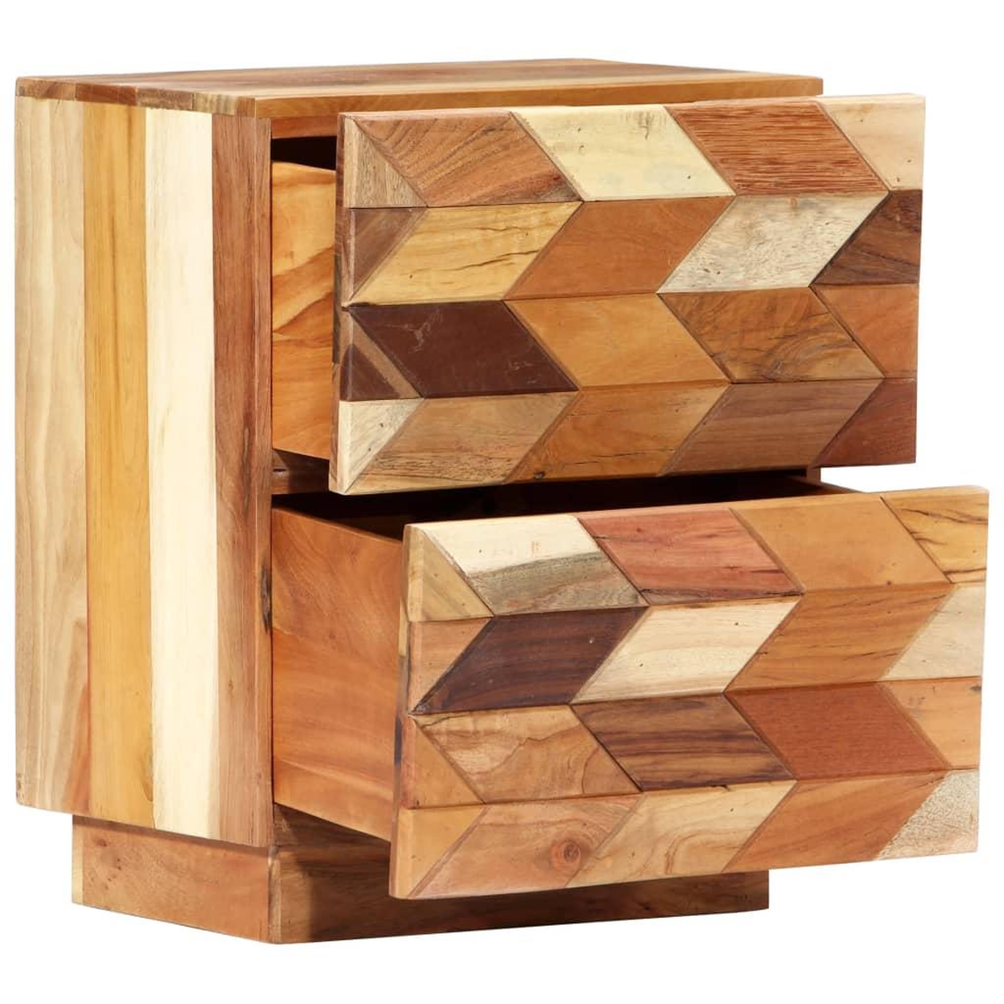 Voir la diapositive 2 : VIDAXL Table de chevet 40 x 30 x 50 cm bois de recuperation massif