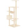 Voir la diapositive 5 : VIDAXL Arbre a chat avec griffoirs en sisal Creme 142 cm