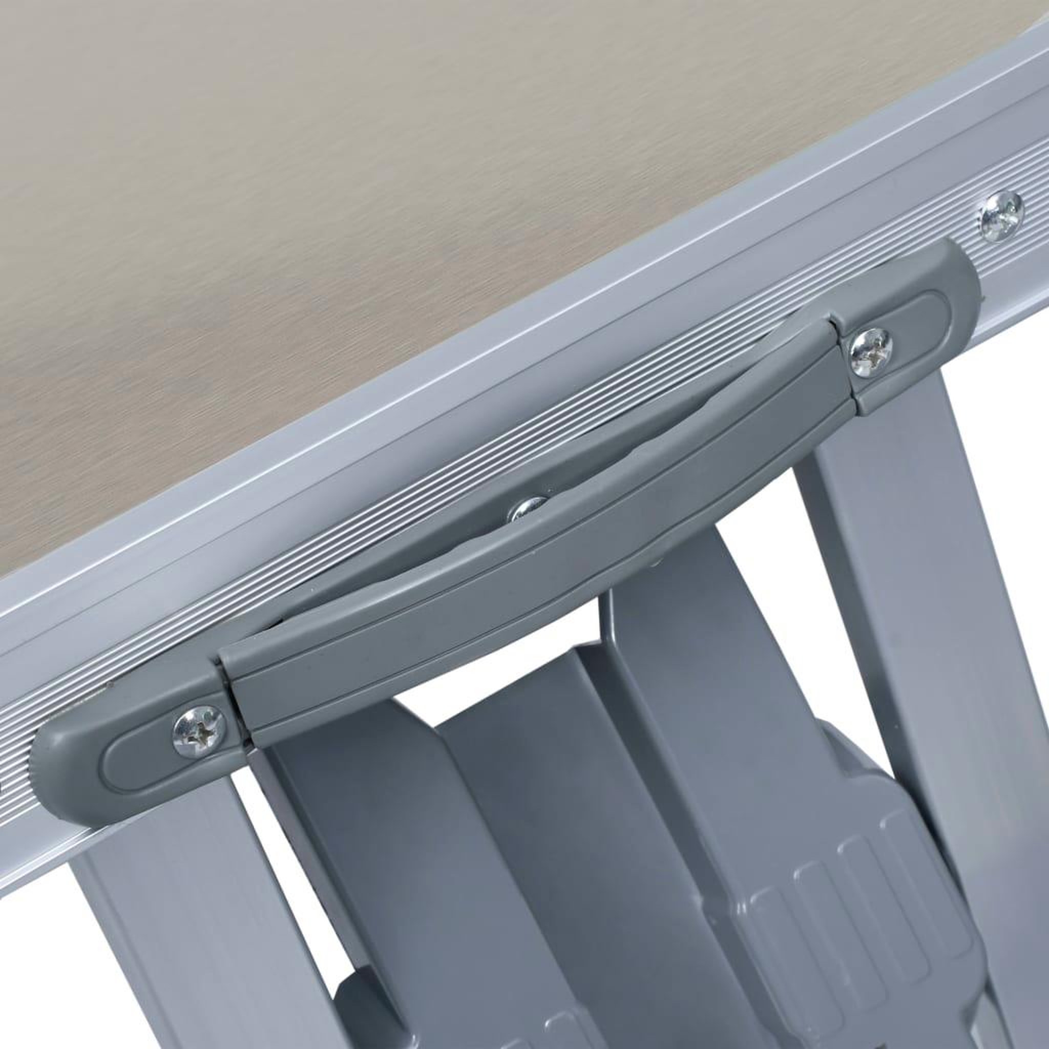 Voir la diapositive 3 : VIDAXL Table pliable de camping avec 4 sieges Acier Aluminium