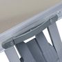 Voir la diapositive 3 : VIDAXL Table pliable de camping avec 4 sieges Acier Aluminium
